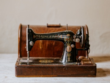 シンガーの古いミシン